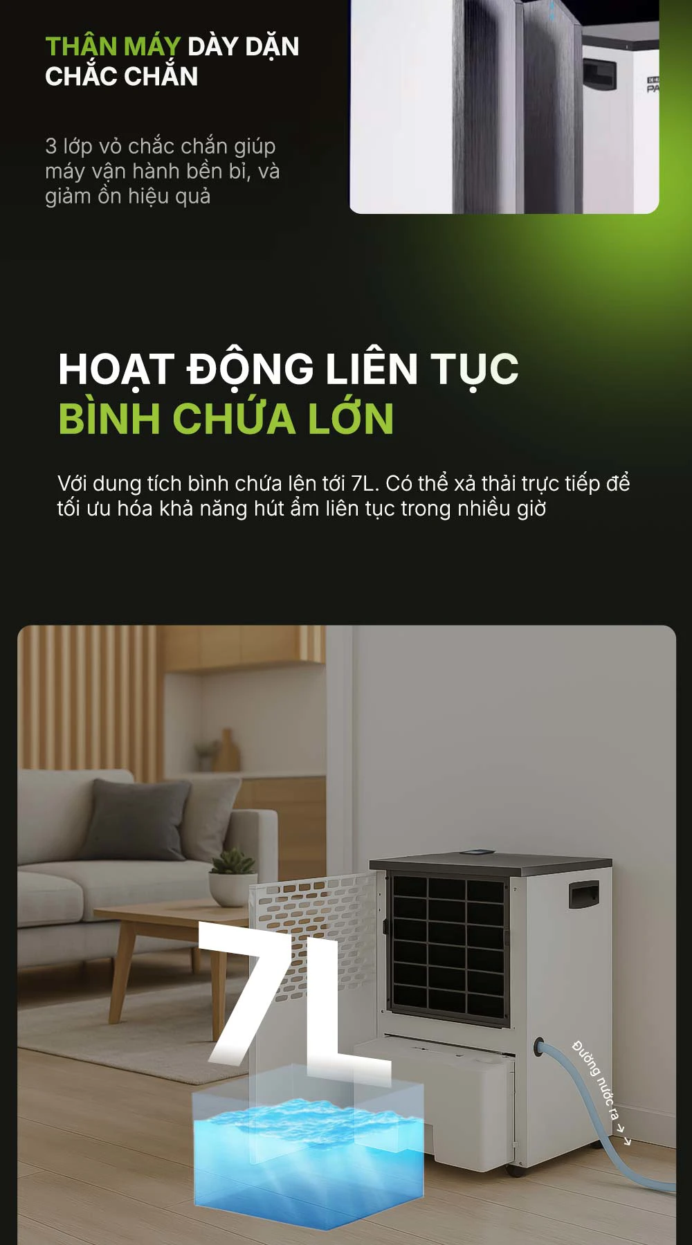 Máy hút ẩm Habibullet UltraDry AHB-6025 60 lít/ngày BH245146 6